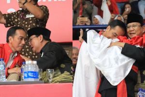 Begini tanggapan Prabowo usai diajak Hanifan berpelukan bareng Jokowi 