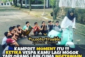 10 Meme 'anak Vespa' ini receh abis, bikin pengen bilang capek deh