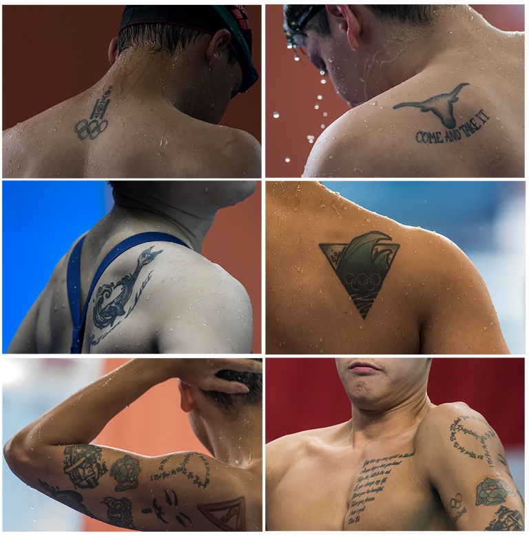 Kolam renang AG jadi ajang pamer tato, motif pilihan 6 atlet ini keren