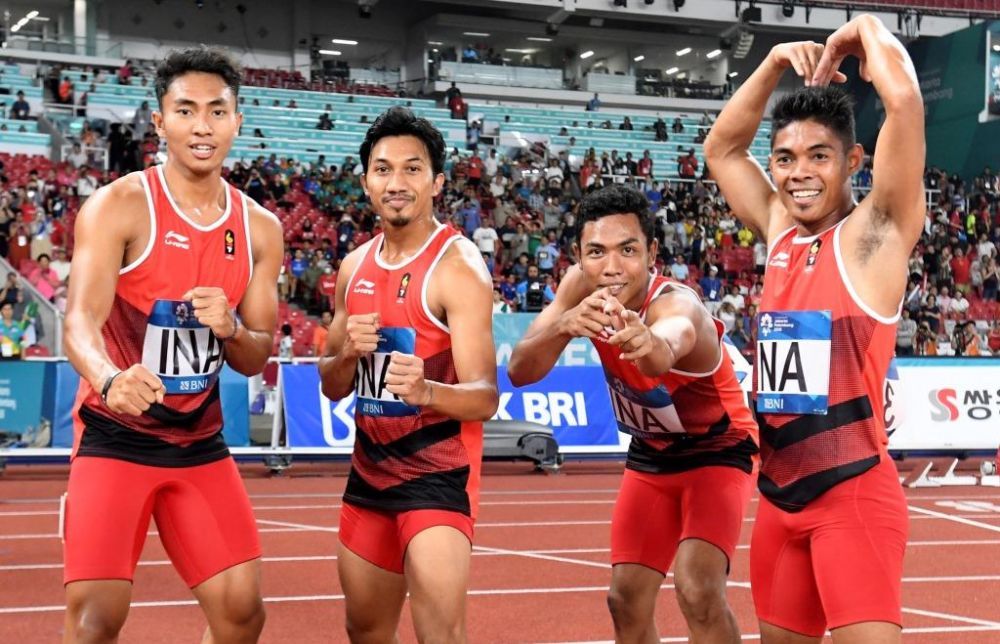 Ini rahasia kesuksesan tim lari estafet, Zohri lari paling jauh