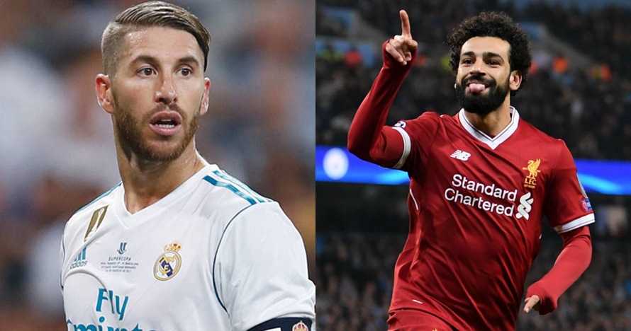 Bahunya ditepuk Ramos saat undian Liga Champions, ini reaksi Mo Salah