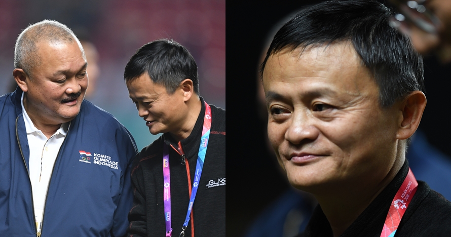 8 Gaya santai konglomerat dunia Jack Ma kunjungi Asian Games 2018