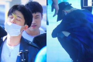 Belum tiba di Indonesia, foto personel iKON keletihan ini tuai simpati