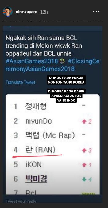 Penampilan RAN & BCL di Closing Ceremony jadi trending topik di Korsel