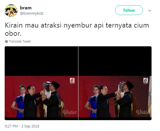 Duh, 10 lelucon warganet atas aksi Anies cium obor ini sungguh terlalu