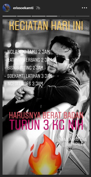 Erix Soekamti kecelakaan saat naik pesawat latih, begini kondisinya