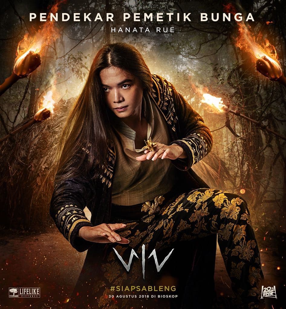 10 Pesona Hanata Rue, Pendekar Pemetik Bunga di Film Wiro Sableng