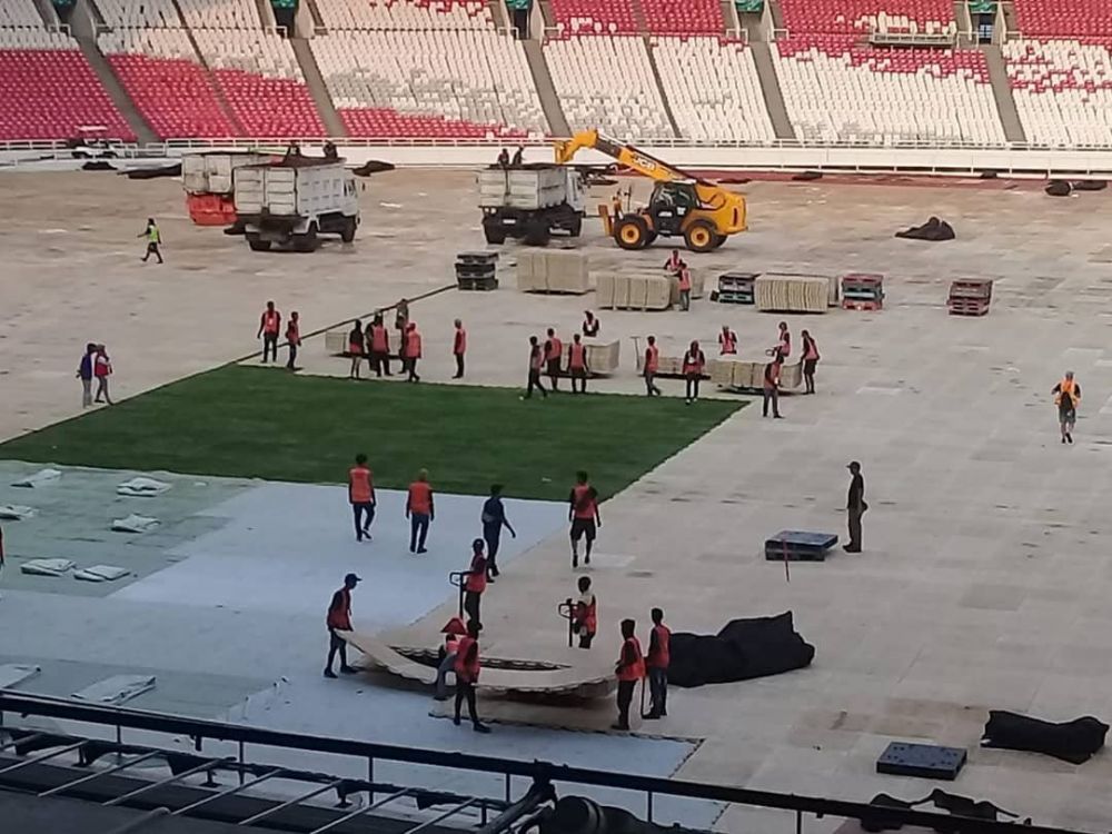 Dipakai acara penutupan Asian Games, begini kondisi rumput Stadion GBK
