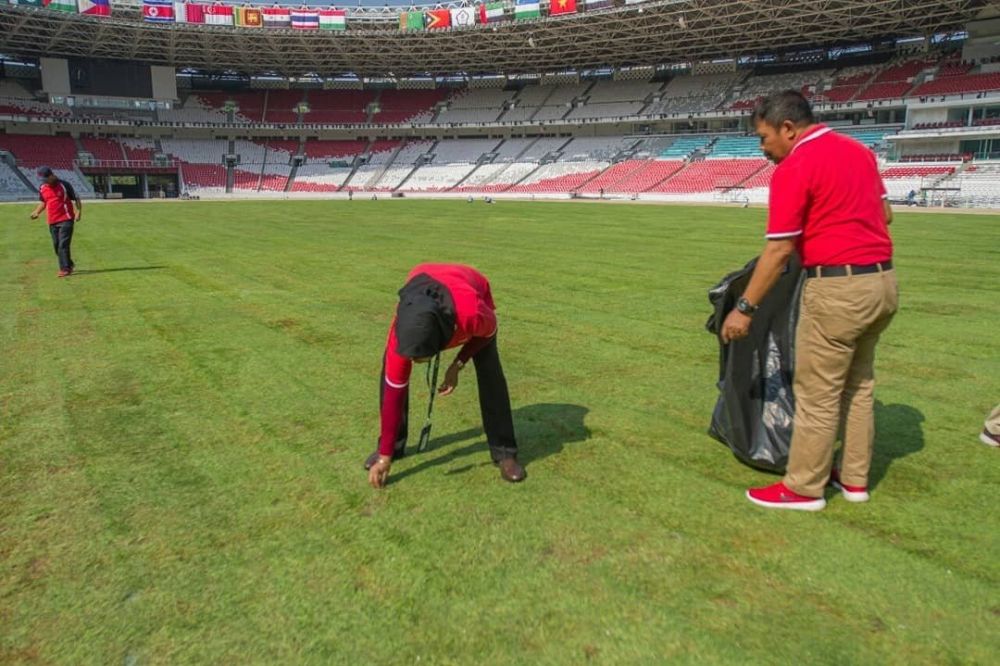 Dipakai acara penutupan Asian Games, begini kondisi rumput Stadion GBK