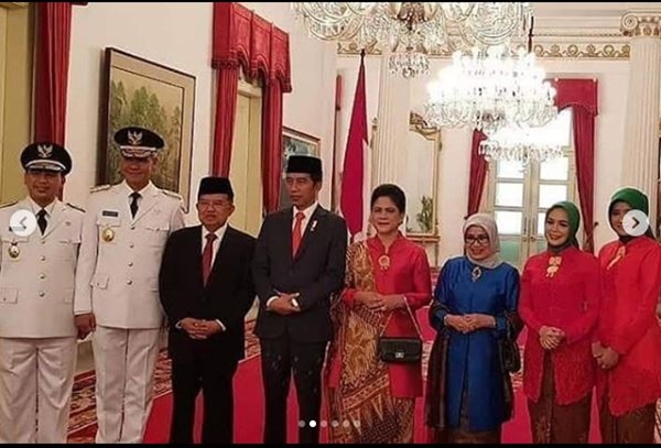 10 Momen Iriana, Atalia & Siti Atikoh kompak berkebaya merah di Istana