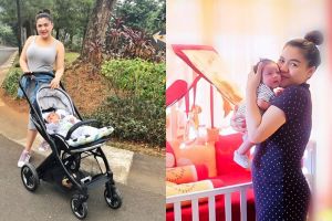 Jadi ibu baru, begini 9 gaya Vicky Shu saat momong anak