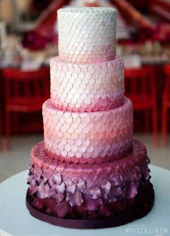 10 Kreasi ombre cake ini perpaduan warnanya bikin nggak tega makan