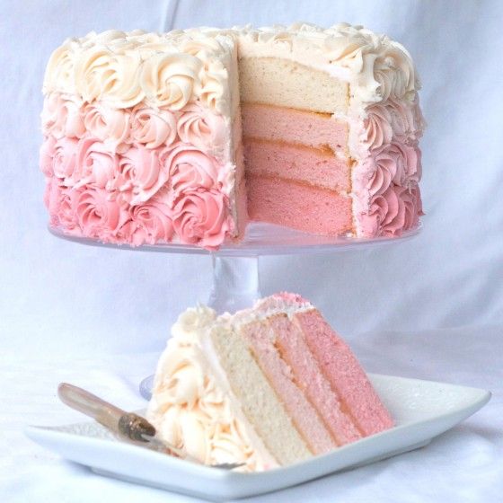 10 Kreasi ombre cake ini perpaduan warnanya bikin nggak tega makan