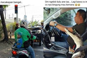 7 Imajinasi driver ojek online jika dapat order dari hewan ini kocak