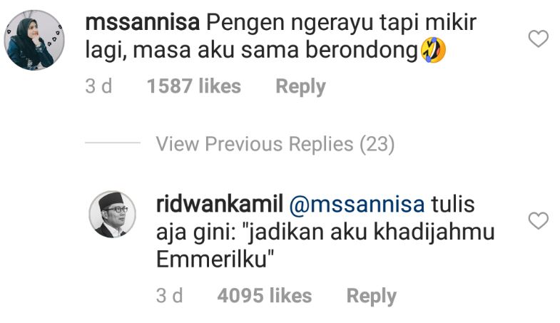 Anak Ridwan kamil cari jodoh, ini 8 gombalan warganet yang kocak abis!