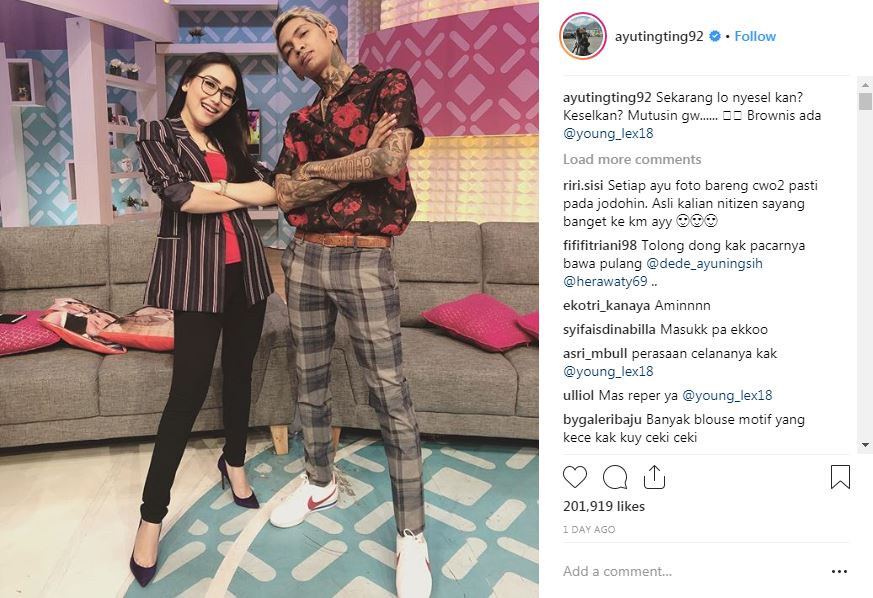 Unggah foto bareng Young Lex, Ayu Ting Ting didoakan berjodoh