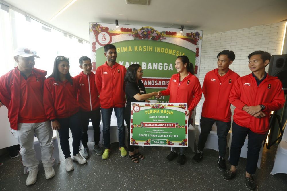 Perusahaan ojek ini beri layanan gratis untuk juara Asian Games 2018