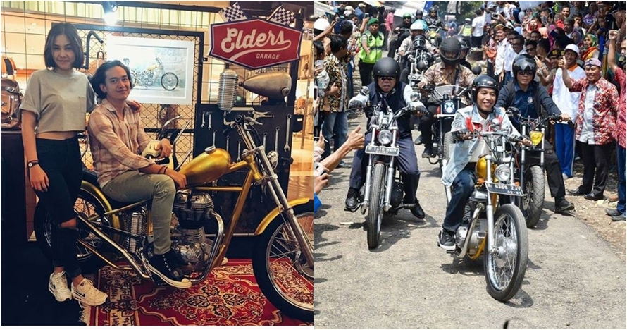 Adipati Dolken beli motor custom chopperland, sama persis punya Jokowi