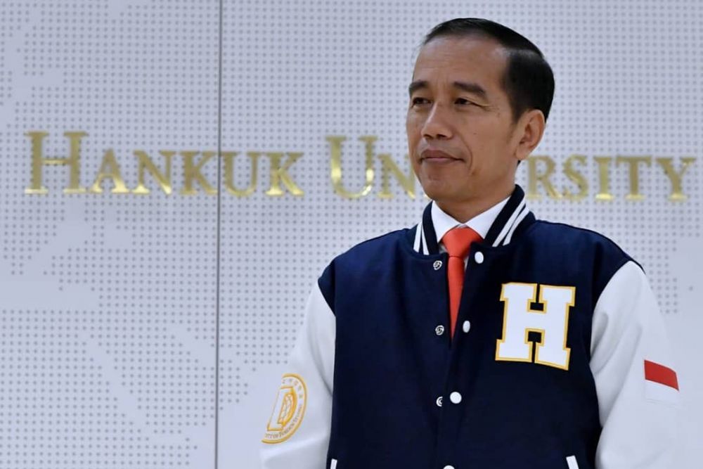 Beri kuliah umum di Korsel, Jokowi pamer aksi akrobatik di Asian Games