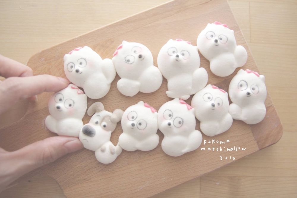 10 Kreasi marshmallow bentuk karakter kartun ini bikin gemas maksimal