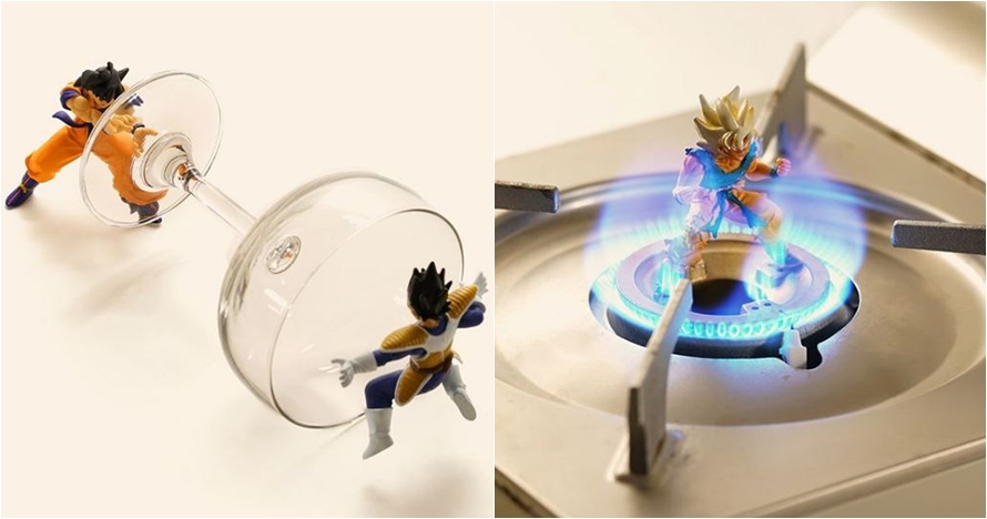 10 Action figure Dragon Ball digabung benda di dapur, tampak hidup lho