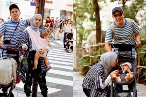 10 Potret Haykal Kamil & keluarga liburan di Jepang tanpa pengasuh