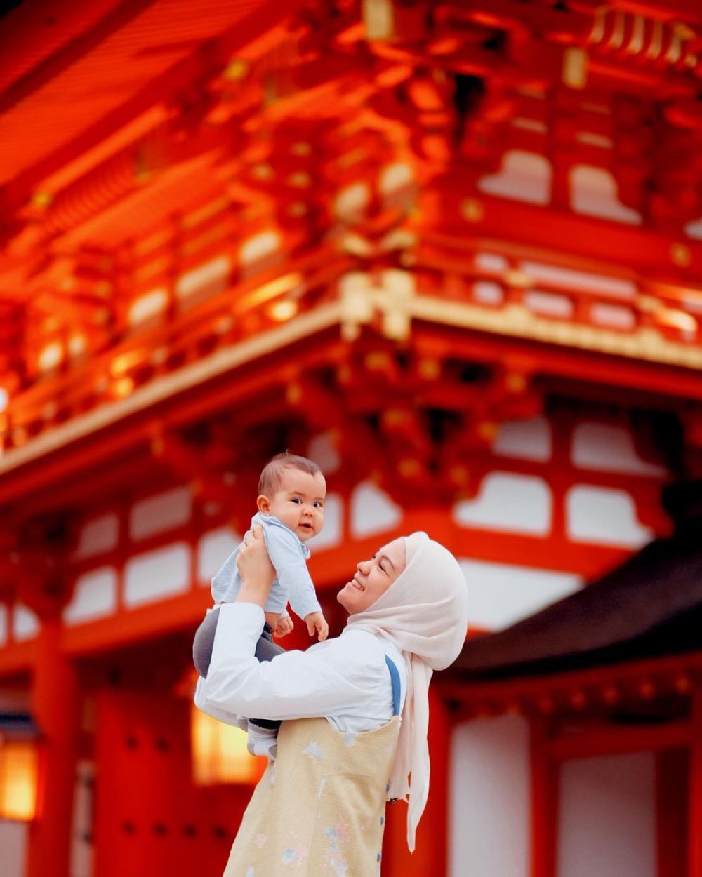 10 Potret Haykal Kamil & keluarga liburan di Jepang tanpa pengasuh