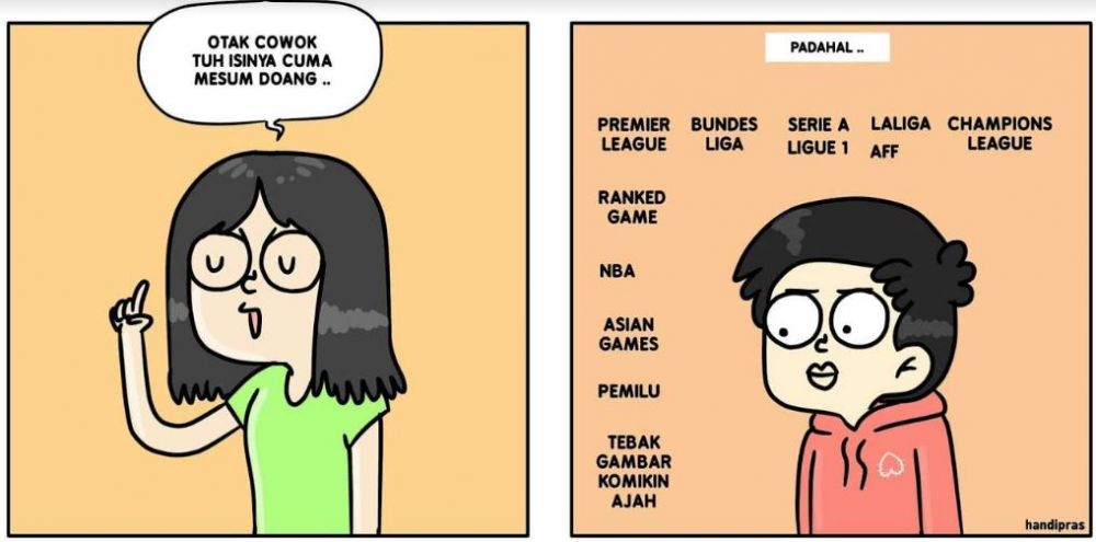 7 Komik strip beda kehidupan cowok dan cewek, ada benarnya
