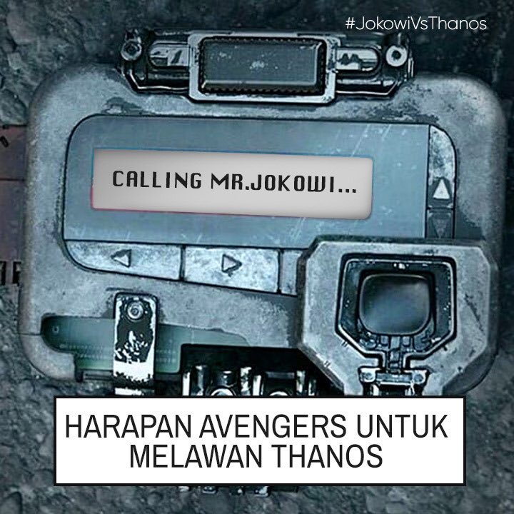 8 Meme kocak #JokowiVSThanos kreasi warganet, bikin fans Marvel ketawa