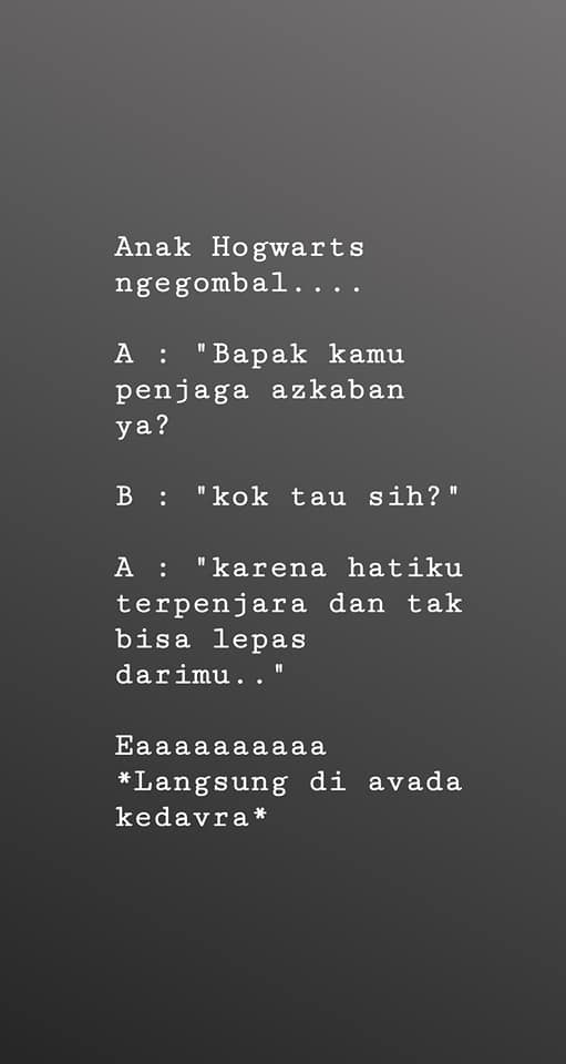 5 Rayuan anak Hogwarts ini gombal abis, Voldemort aja kesengsem