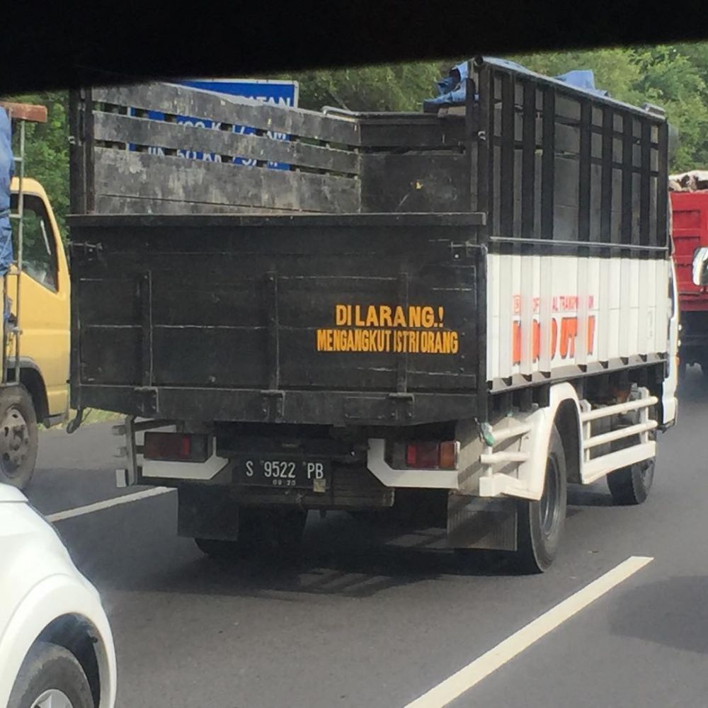 11 Tulisan soal emak-emak di kendaraan ini pesannya buat cengar-cengir