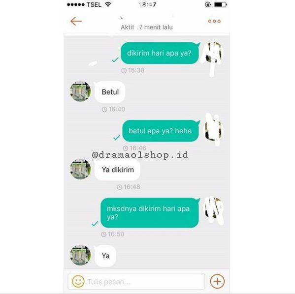 7 Chat penjual dan pembeli online shop ini kocak, sama-sama ngeyel