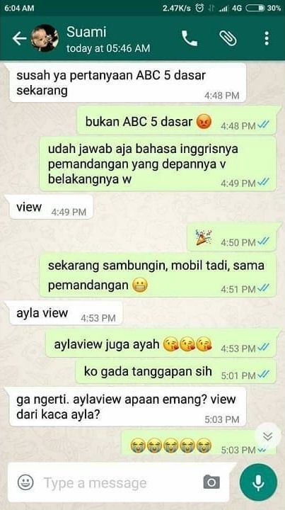 5 Chat istri pengen gombalin suami ini kocaknya bikin gagal mesra