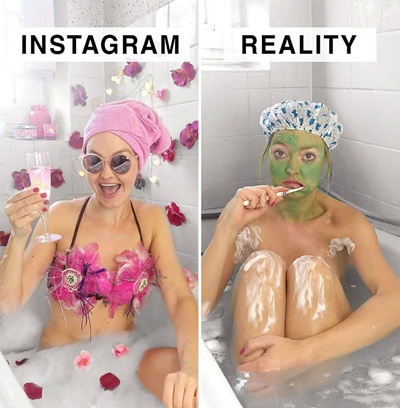 15 Potret wanita di Instagram vs realita ini bikin kamu senyum simpul