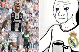 10 Meme gokil merayakan gol perdana Cristiano Ronaldo di Juventus