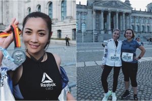 6 Momen Hesti Purwadinata ikut Berlin Marathon 2018, hampir gagal lho