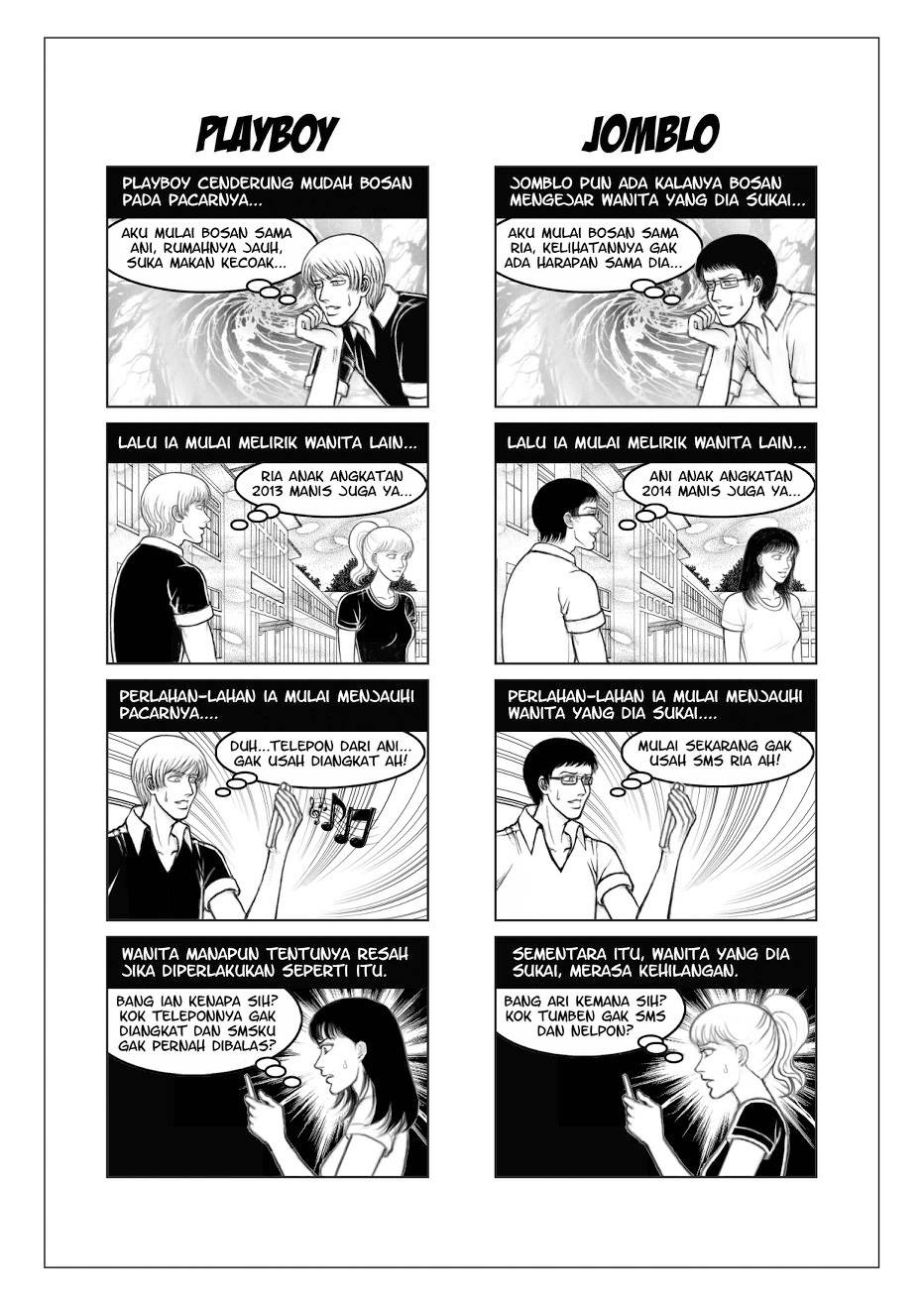 10 Beda karakteristik playboy vs jomblo, cewek wajib tahu nih