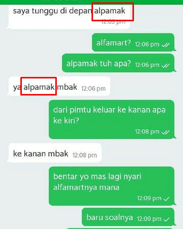 7 Chat pelanggan ojek online salah ketik ini bikin nyengir kuda