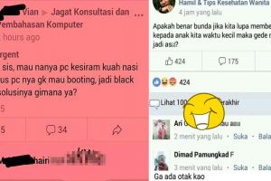 10 Pertanyaan kocak di grup Facebook ini bikin anggotanya auto left
