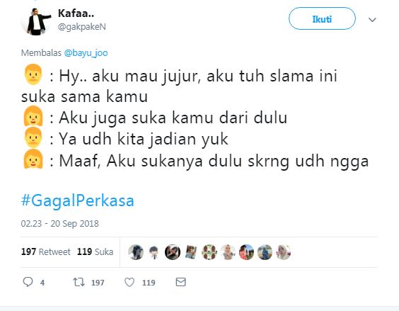 10 Cuitan #gagalperkasa ini ngena banget buat cowok zaman now