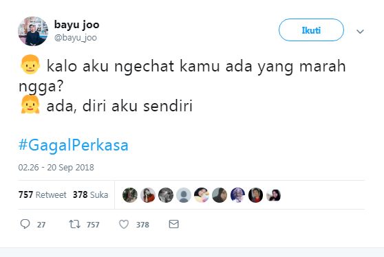 10 Cuitan #gagalperkasa ini ngena banget buat cowok zaman now