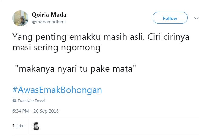 7 Cuitan warganet soal emak bohongan ini menohok abis