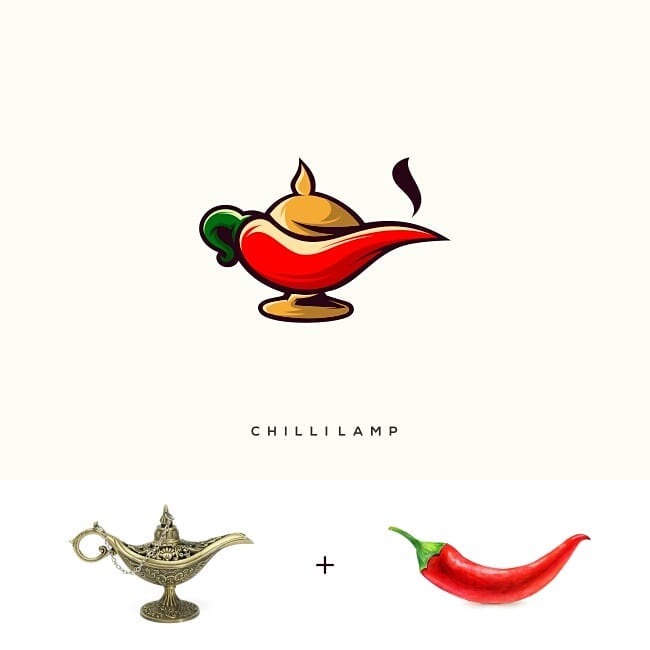 7 Logo kombinasi makanan & elemen lain karya anak bangsa, bikin takjub