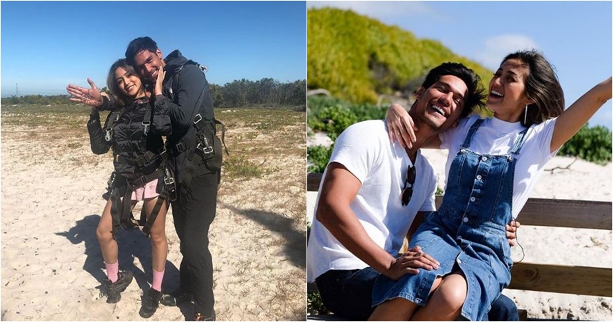 Jedar pamer skydiving sama Richard, tangan sang kekasih jadi sorotan