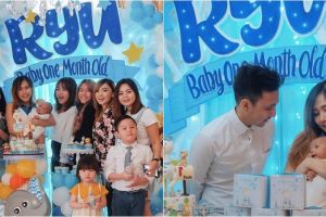 6 Momen baby one month Ryu anak Cherly eks Cherrybelle, penuh keseruan