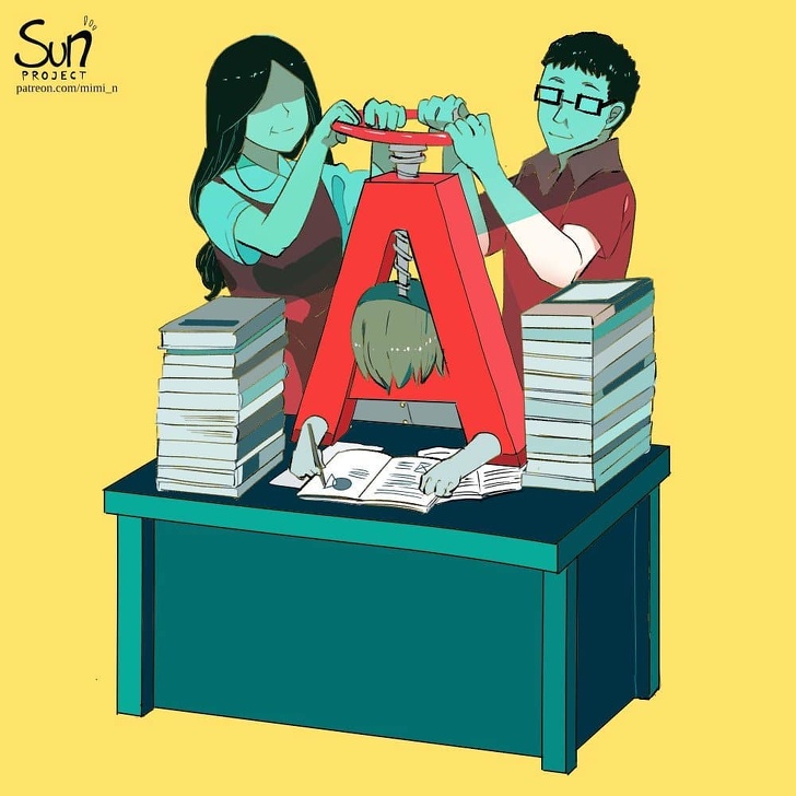 10 Ilustrasi ini ungkap perasaan tersembunyi di hati terdalam, makjleb