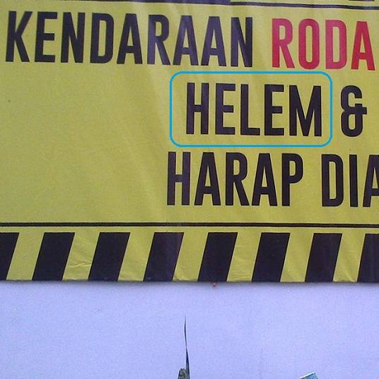 10 Tulisan typo kocak di tempat umum ini bikin kamu mikir dua kali