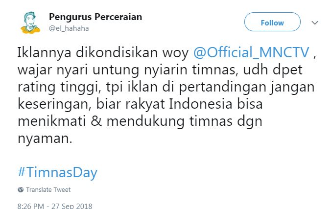 10 Curhat keselnya nonton Timnas U-16 karena iklan, kocak tapi kasihan
