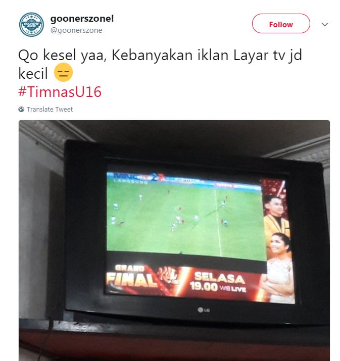 10 Curhat keselnya nonton Timnas U-16 karena iklan, kocak tapi kasihan