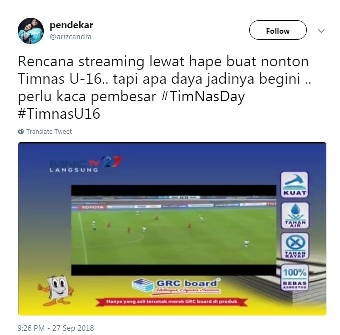 10 Curhat keselnya nonton Timnas U-16 karena iklan, kocak tapi kasihan